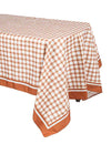 Auburn-värinen ruudullinen kangaspöytäliina Cottage Living 140 x 240 cm