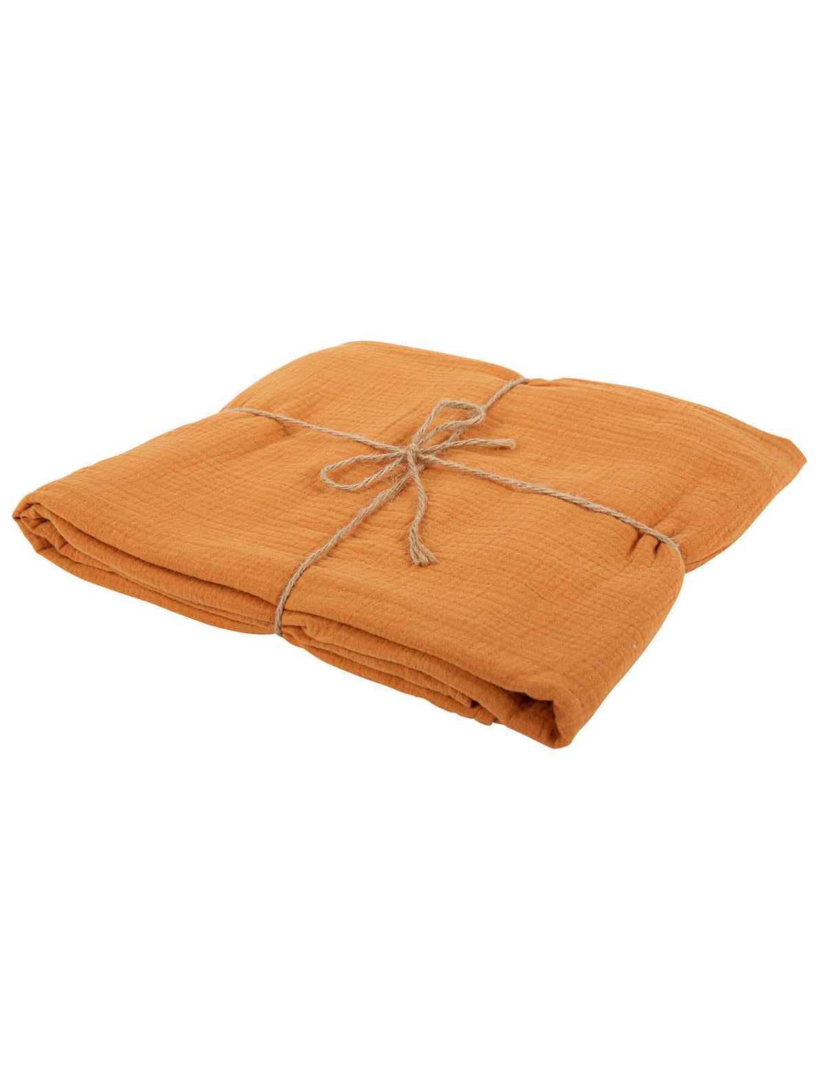 Nappe en gaze de coton bohème terre brûlée