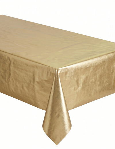 Kultainen metallinhohtoinen pöytäliina 120 cm x 20 m