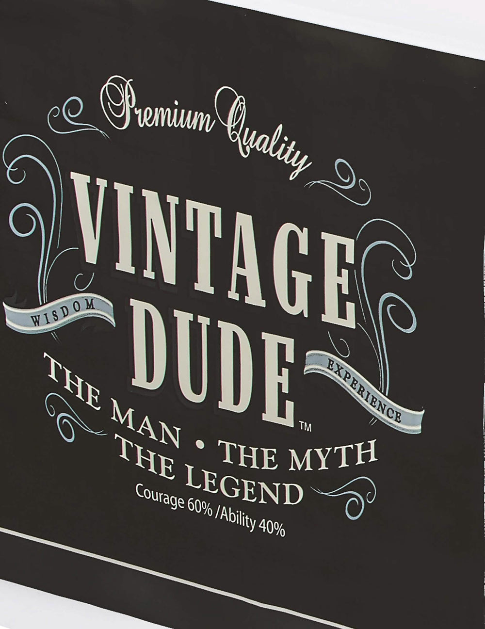 Détail de l'imprimé Vintage Dude de la nappe en plastique anniversaire Vintage