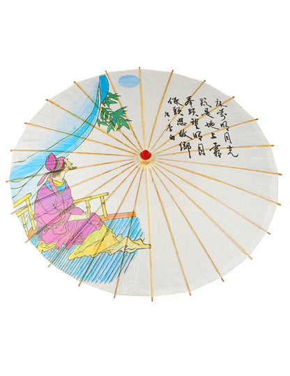 Vue de dessus de l'ombrelle chinoise