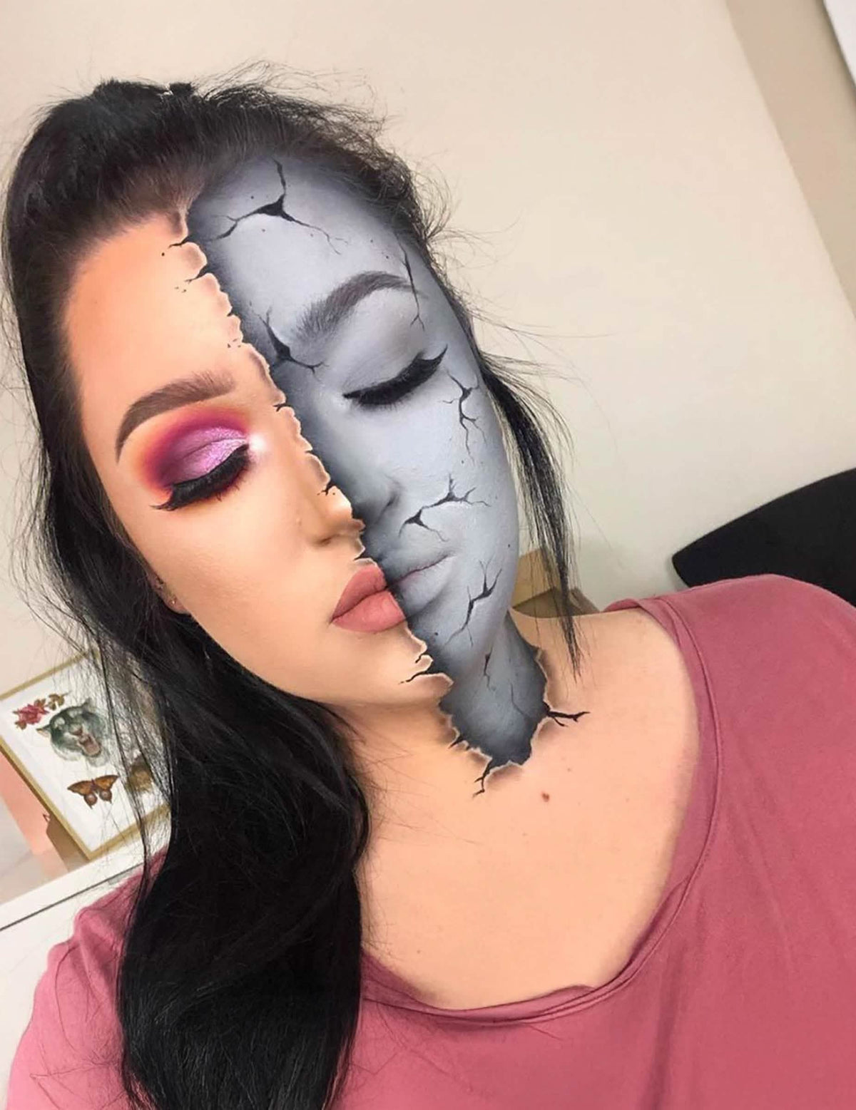 Meikkipaletti 4 väriä Halloween zombie 10 g