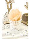 Panier dentelle pour mariage blanc avec anse