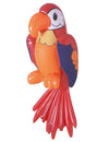 Perroquet gonflable de pirate rouge orange et bleu