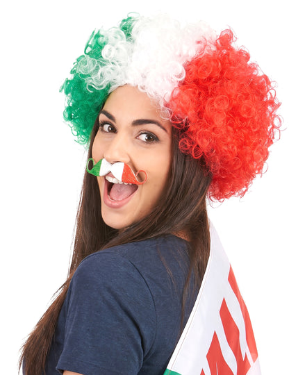 Afroperuukki Italian lipun väreissä