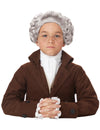 Perruque noble baroque pour enfant blanche bouclée