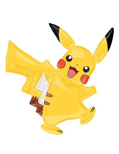 Ballon aluminium Pikachu Pokémon pour enfant jaune