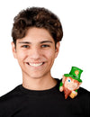 Petit leprechaun d'épaule pour adulte vert