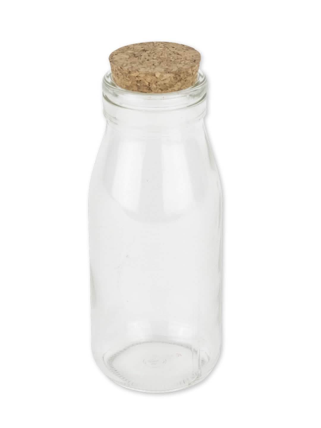 Bouteille en verre candy bar pour mariage avec bouchon en liège