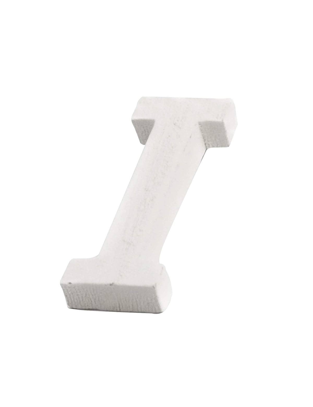 Lettre i en bois pour décoration personnalisée blanc