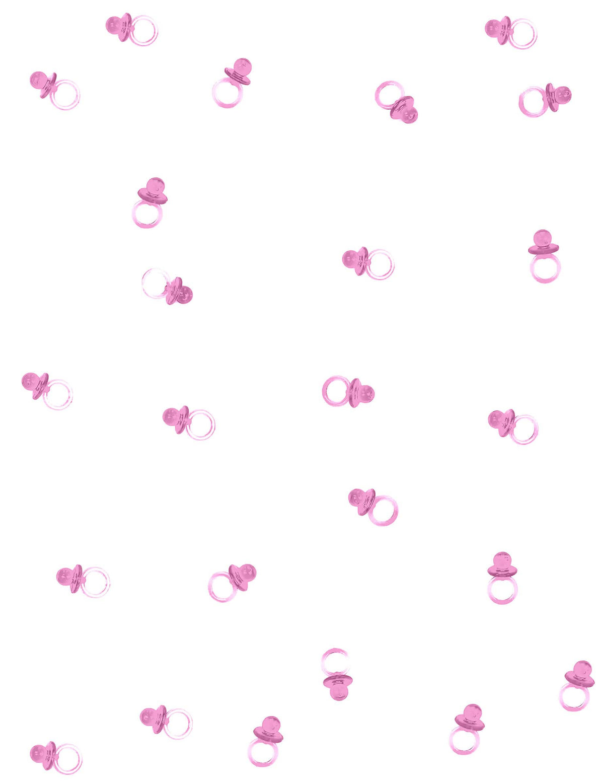 Vue d'ensemble du lot de 18 petites sucettes pour décoration roses transparentes