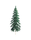 Pic décoratif Sapin pour bûche de Noël vert en plastique