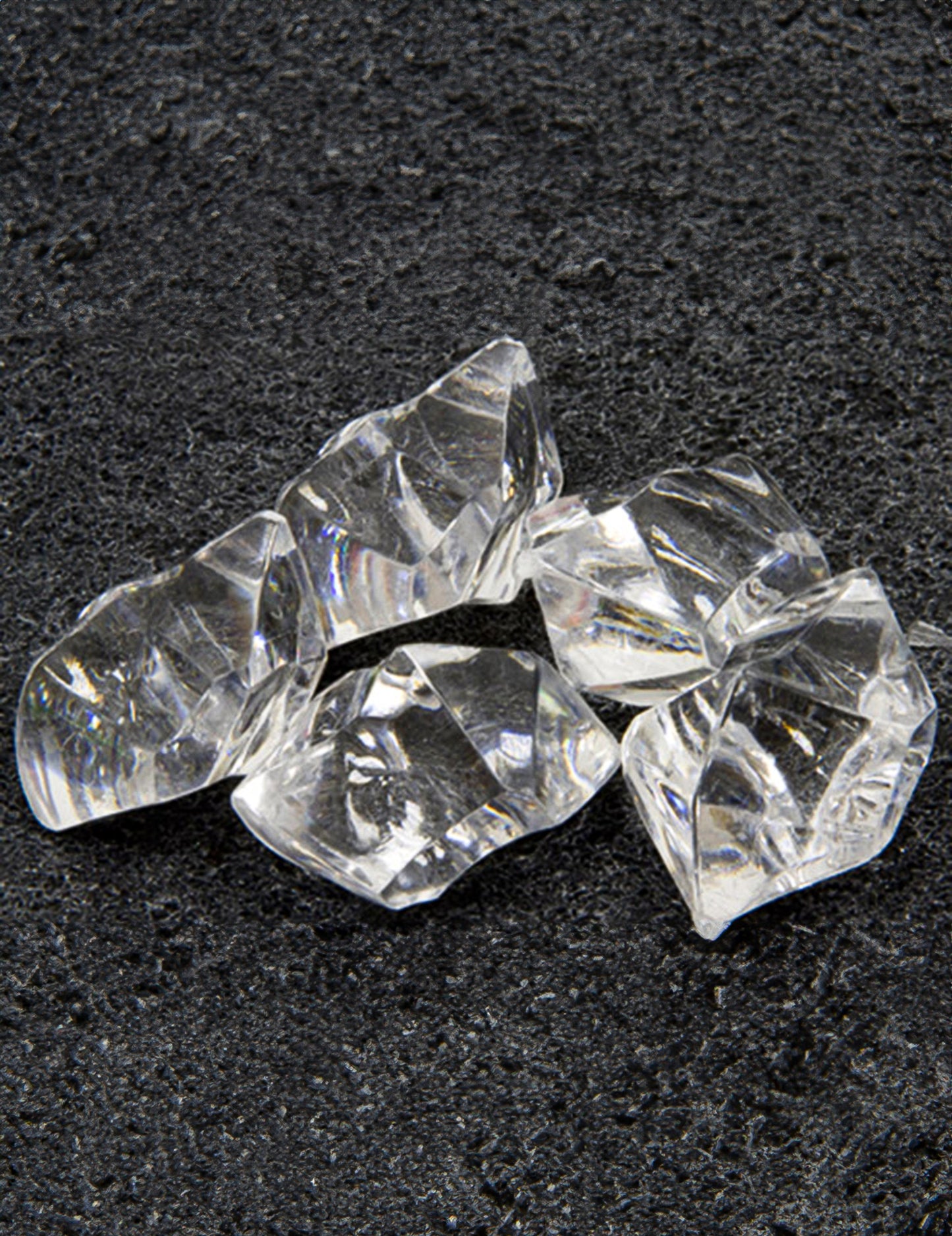 Pierres effet cristal pour table transparentes