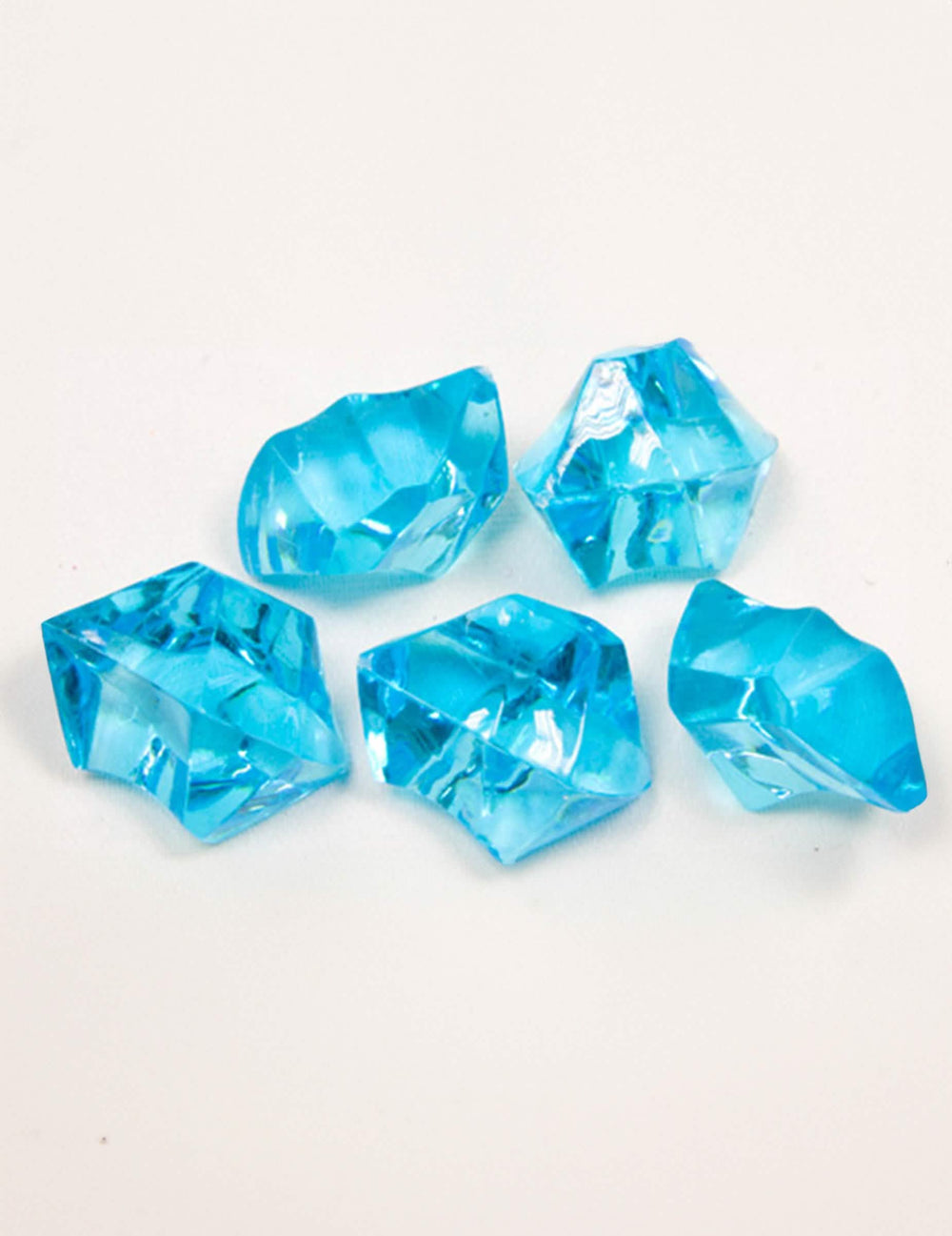 Pierres effet cristal pour décoration de table turquoise