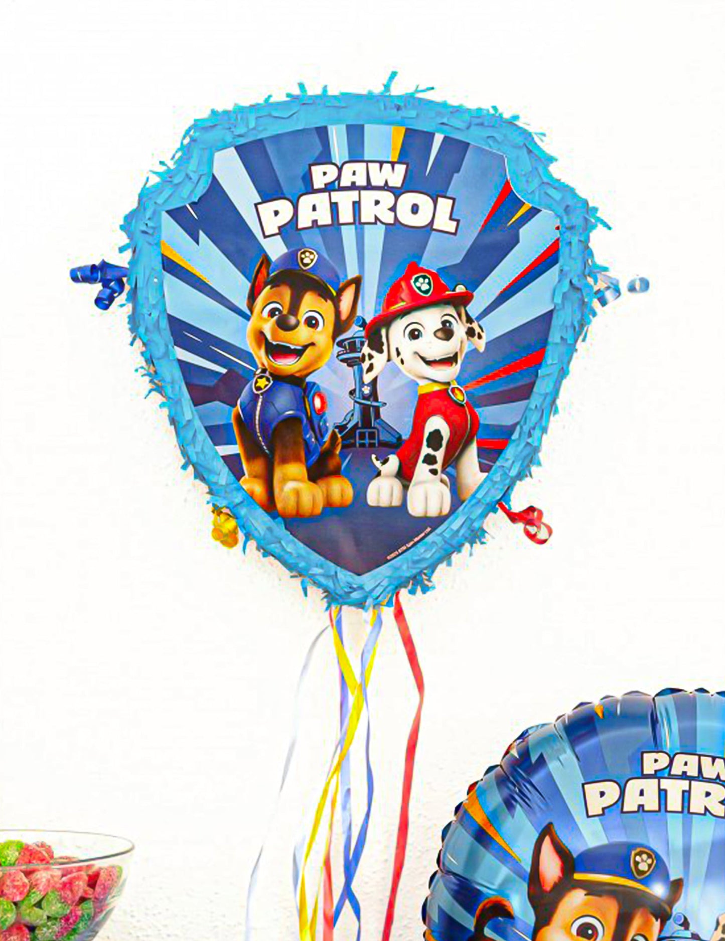 Sininen naruista vedettävä piñata Ryhmä Hau™ 33 x 38 cm