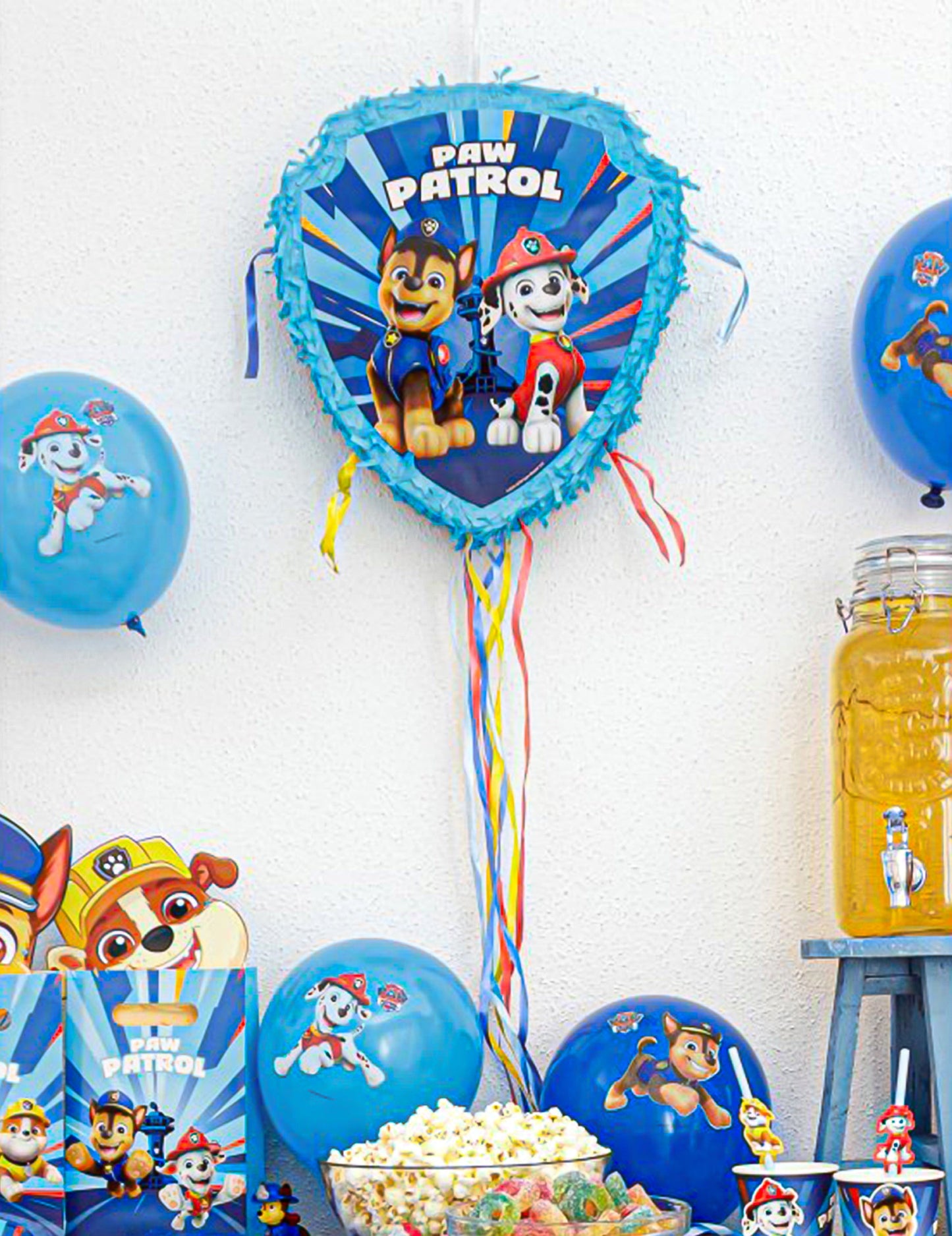 Sininen naruista vedettävä piñata Ryhmä Hau™ 33 x 38 cm