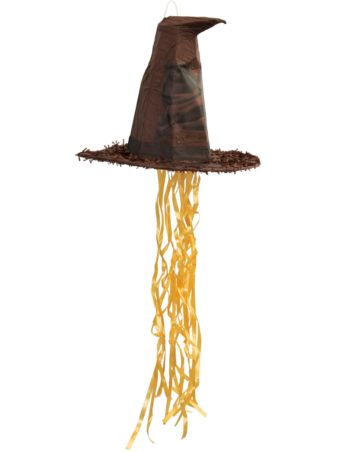 Piñata Choixpeau Harry Potter pour enfant marron avec rubans jaunes
