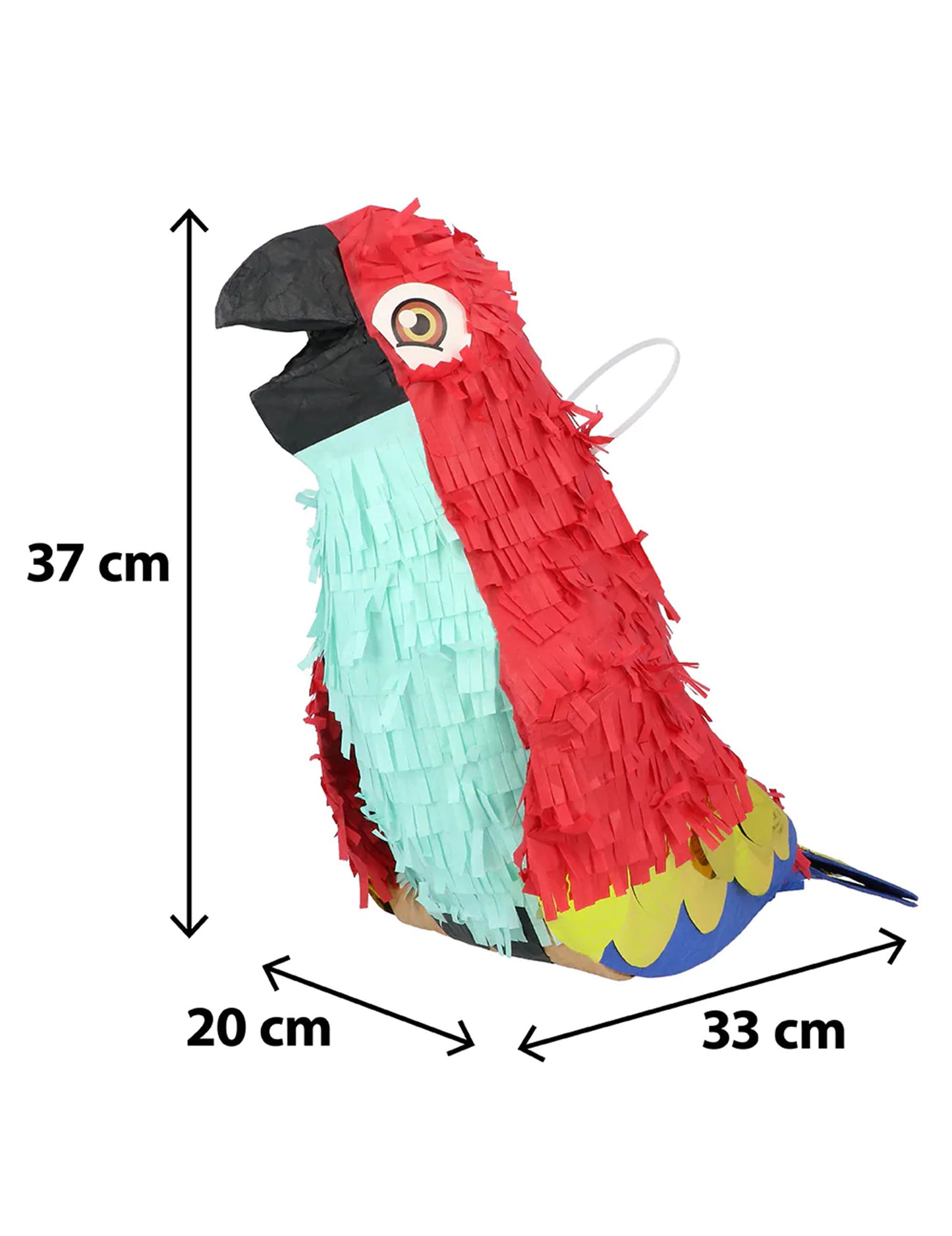 Papukaija-piñata 37 cm