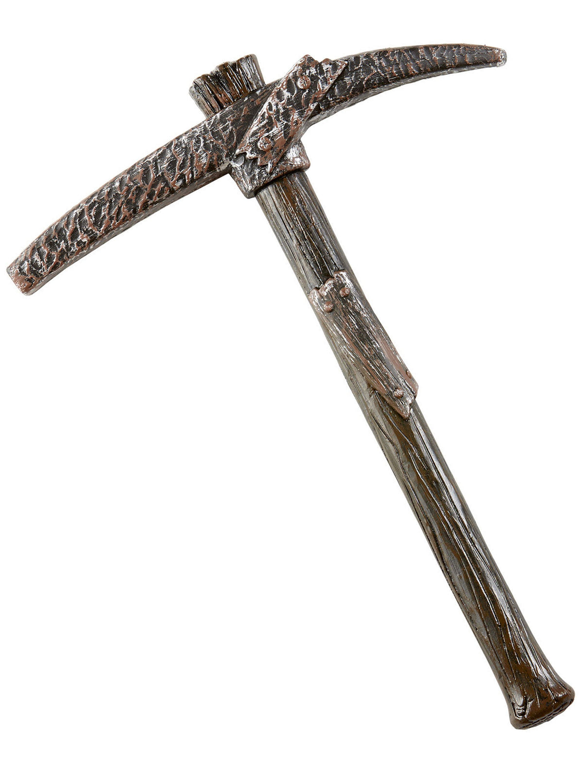Pioche de mineur pour adulte marron et argenté effet vieilli