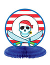 Décoration de table pirate pour fête rouge blanc et bleu