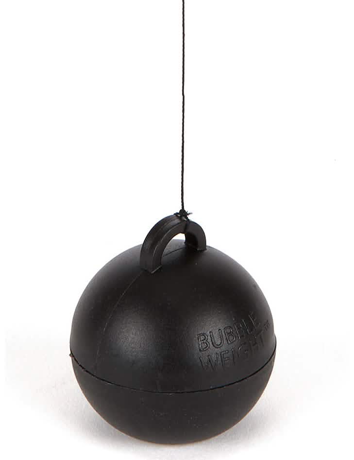 Poids pour ballon hélium pour décoration noir 35 g