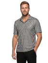 Polo disco à paillettes argentées luxe homme