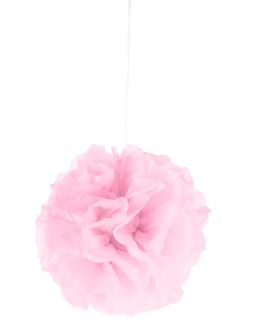Pompon à suspendre en papier pour décoration rose
