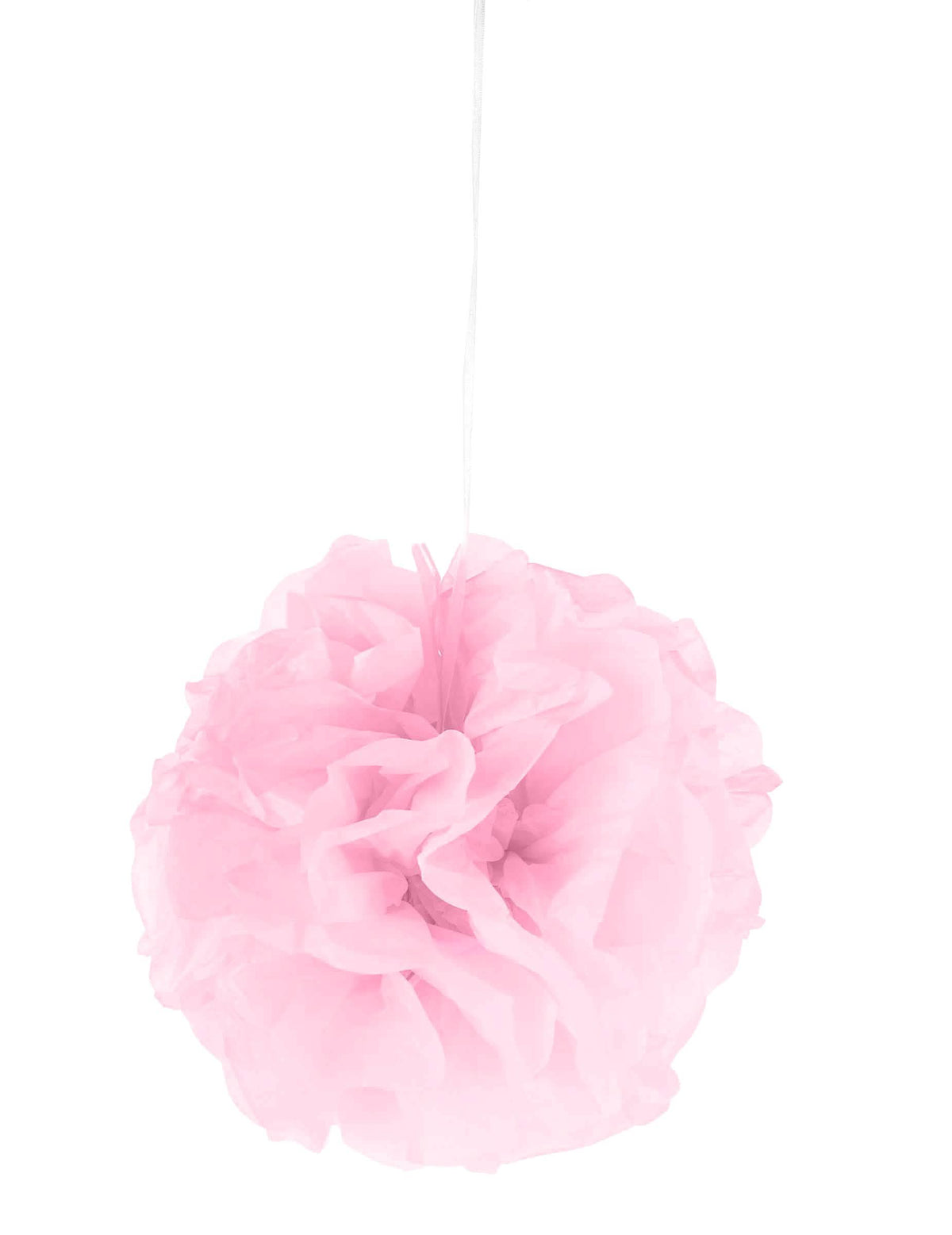 Pompon à suspendre en papier pour décoration rose