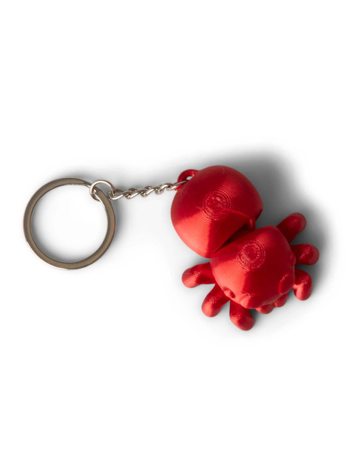 Figurine d'araignée rouge du porte-clés petits animaux colorés et articulés