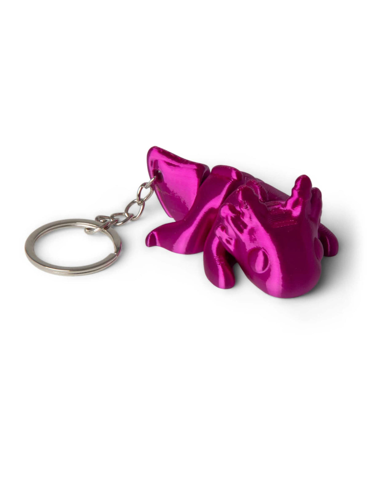 Figurine d'axolotl rose du porte-clés petits animaux colorés et articulés