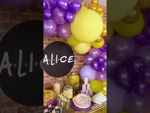 Ballon en latex géant lilas 60 cm