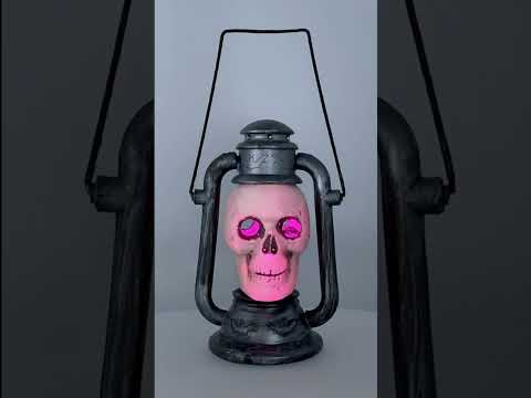 Lanterne Crâne effrayante lumineuse