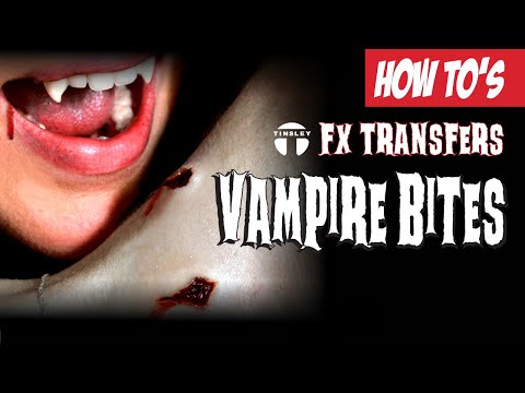 Blessures double morsure vampire transfert à l'eau Premium