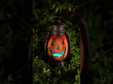 Lanterne Citrouille effrayante lumineuse 38 cm
