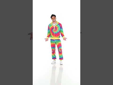 Survêtement Tie and Dye fluo adulte
