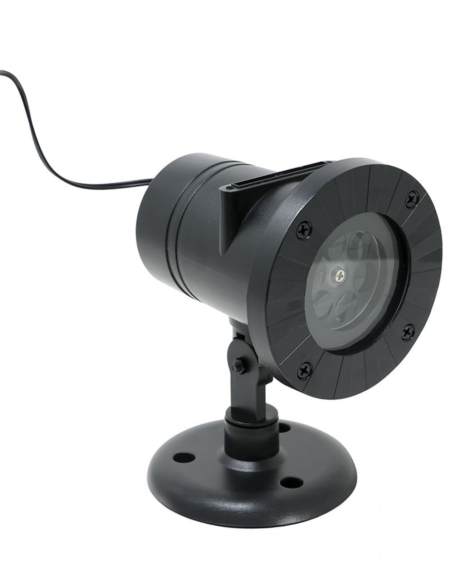 Vue de trois-quart du projecteur silhouettes led