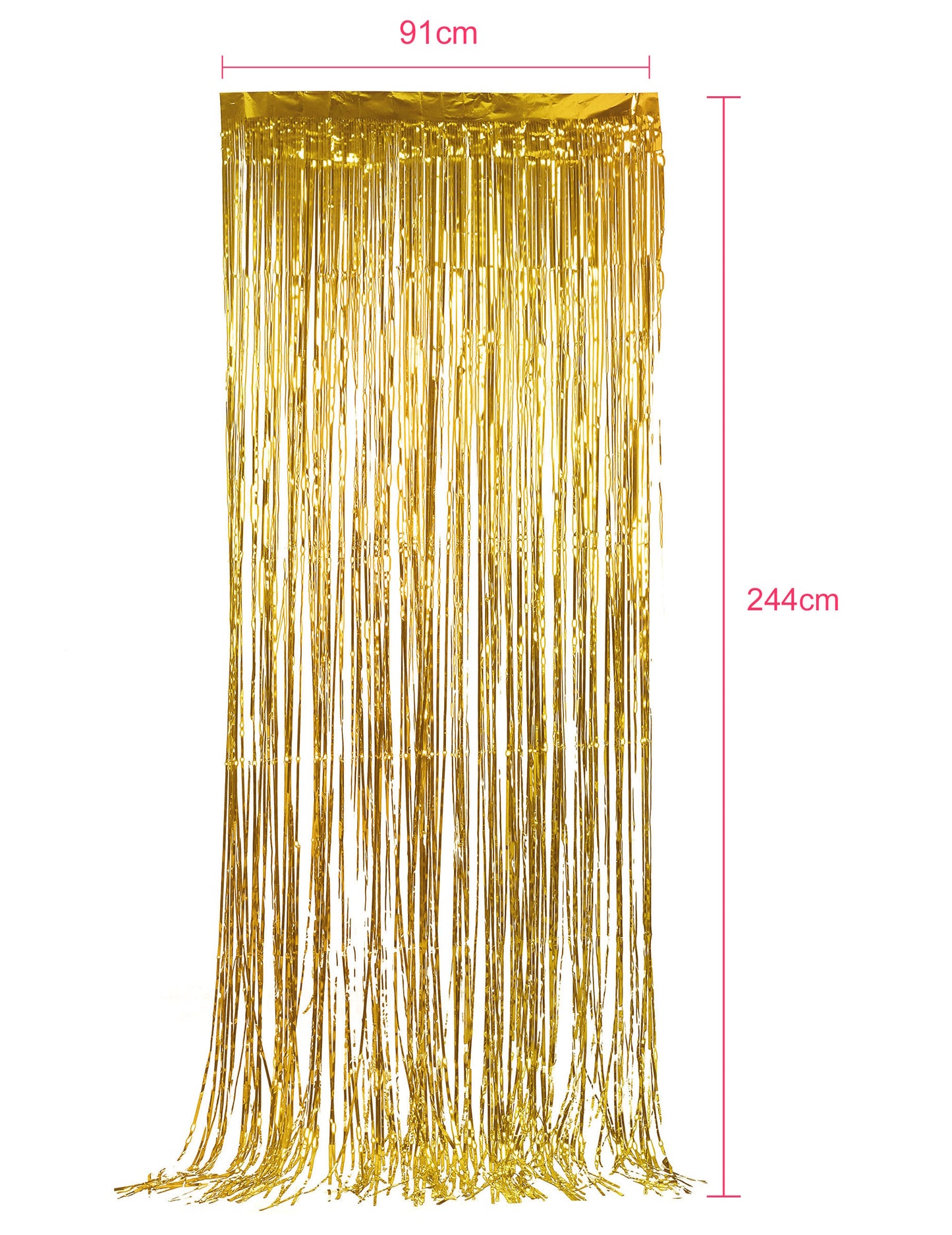 Rideau scintillant pour décoration de fête or