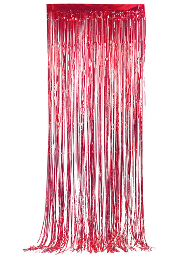 Rideau scintillant pour fête rouge