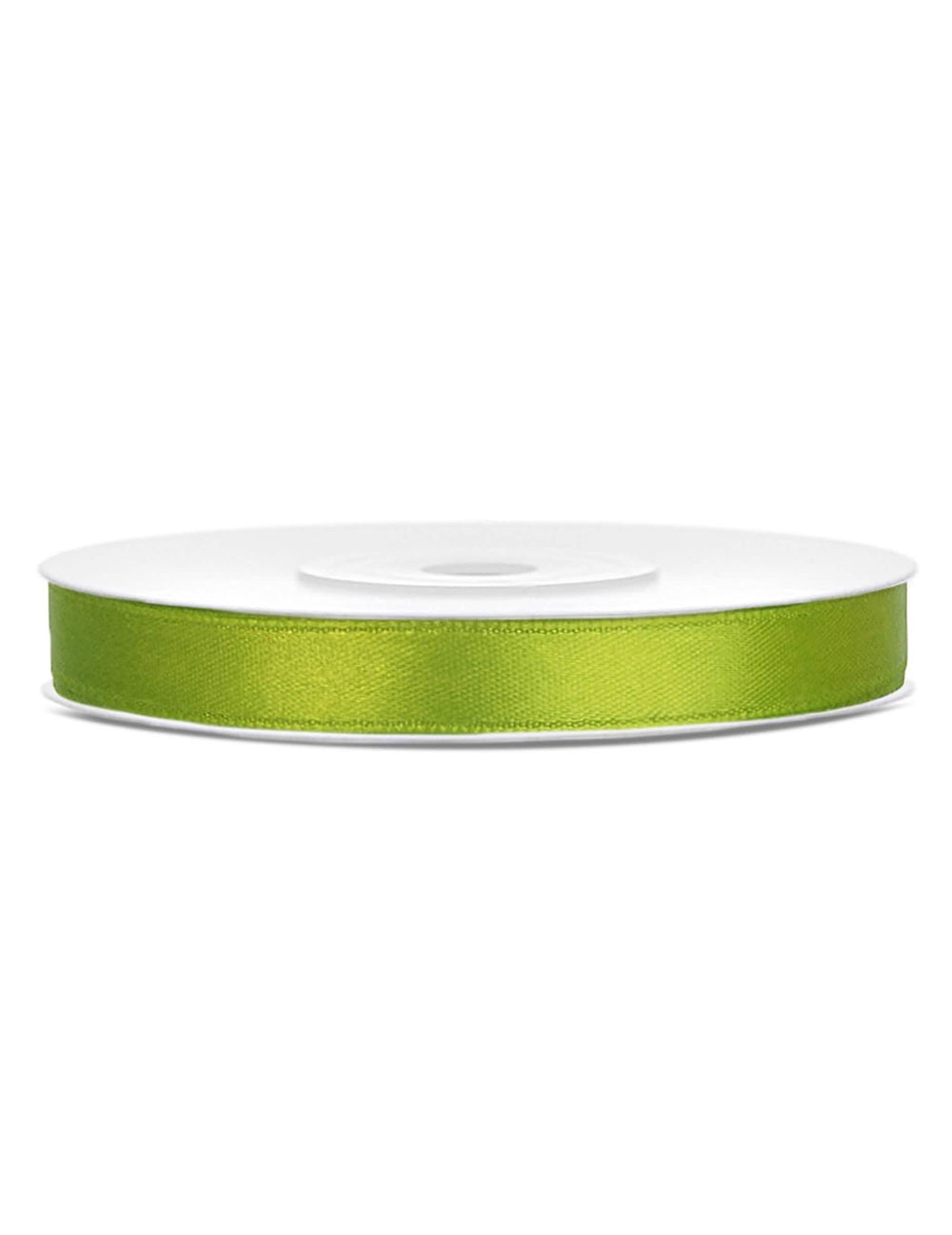 Ruban satin de décoration pour loisirs créatifs vert pomme