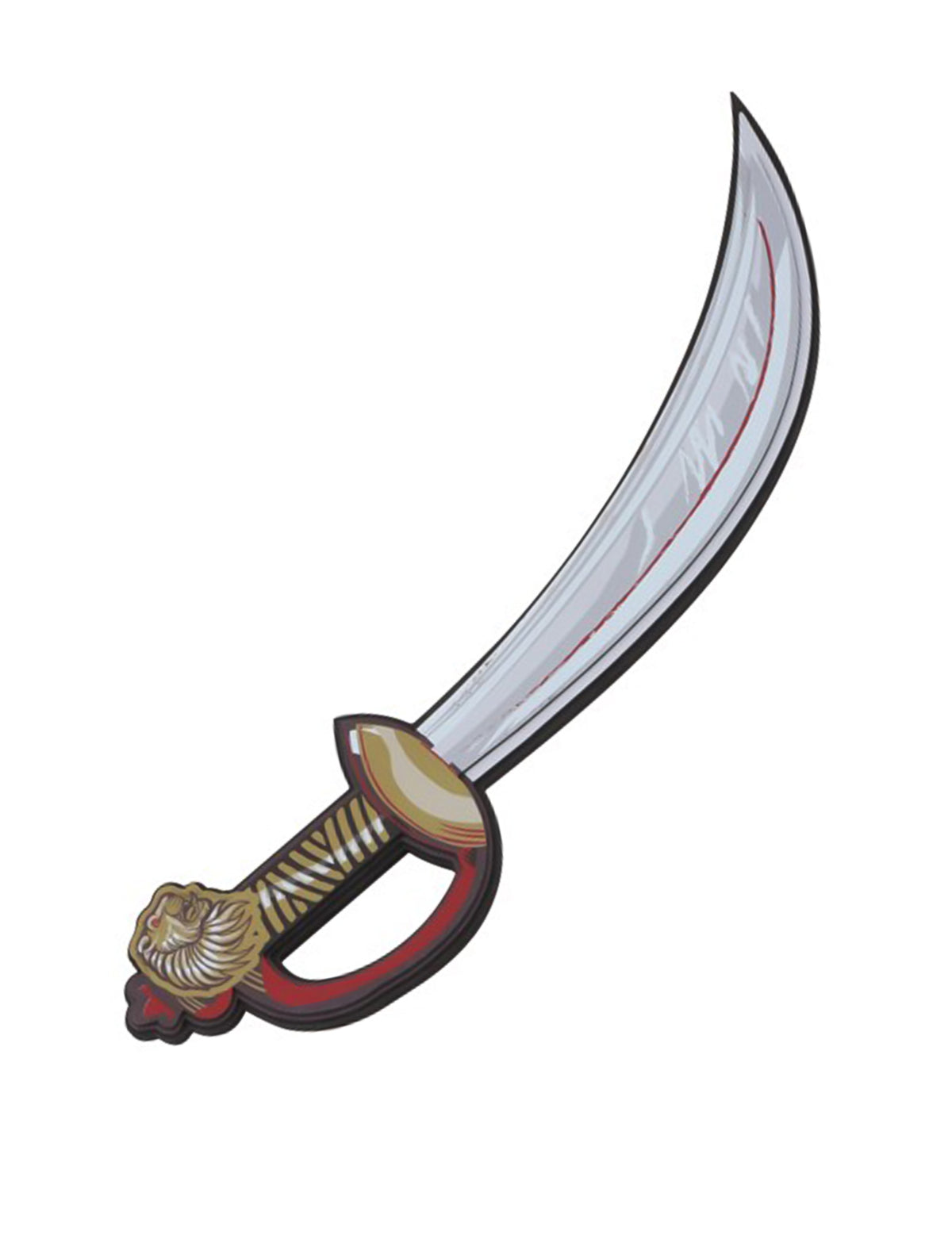 Leijona-ritarimiekka vaahtomuovista 43 cm