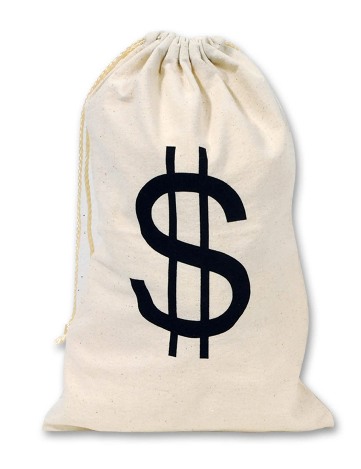 Kangaskassi Dollars beige mustalla dollarisymbolilla