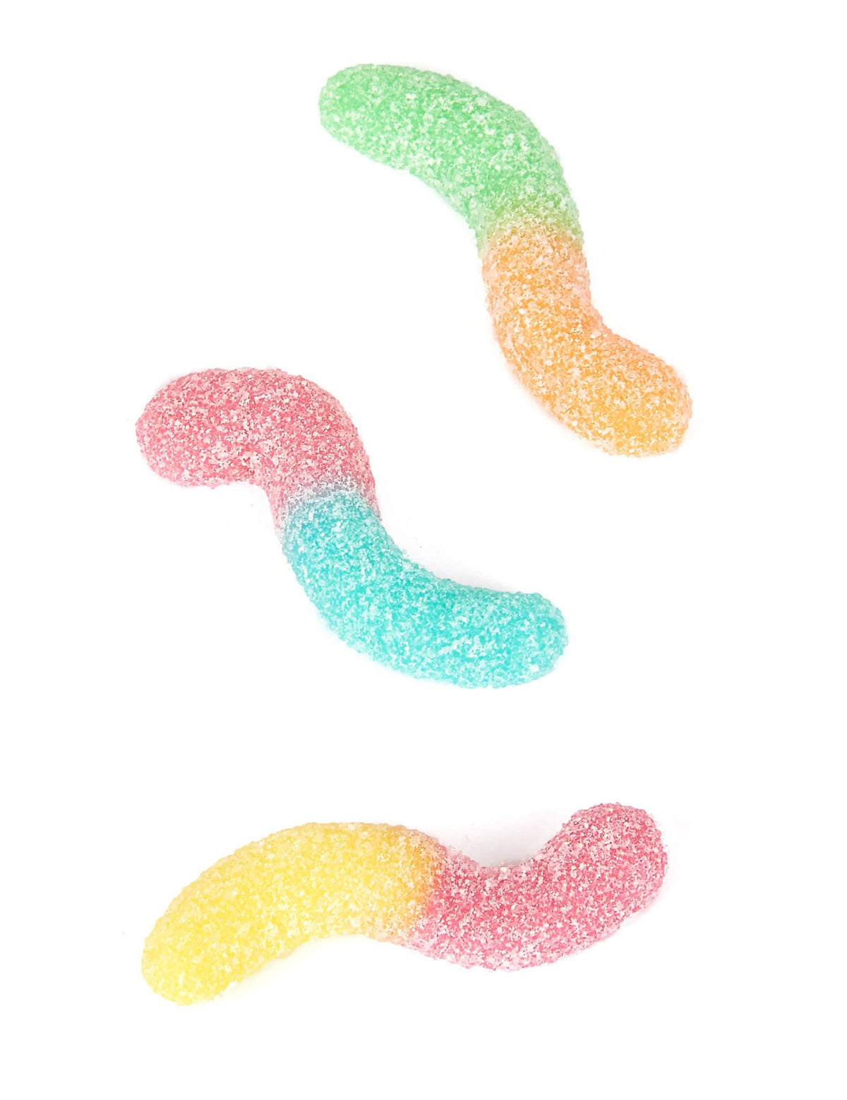 Gros plan des bonbons vers de terre