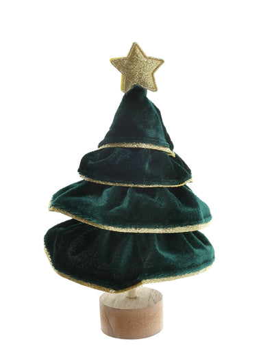 Kimalteleva kuusi metsänvihreä 7 x 12 cm
