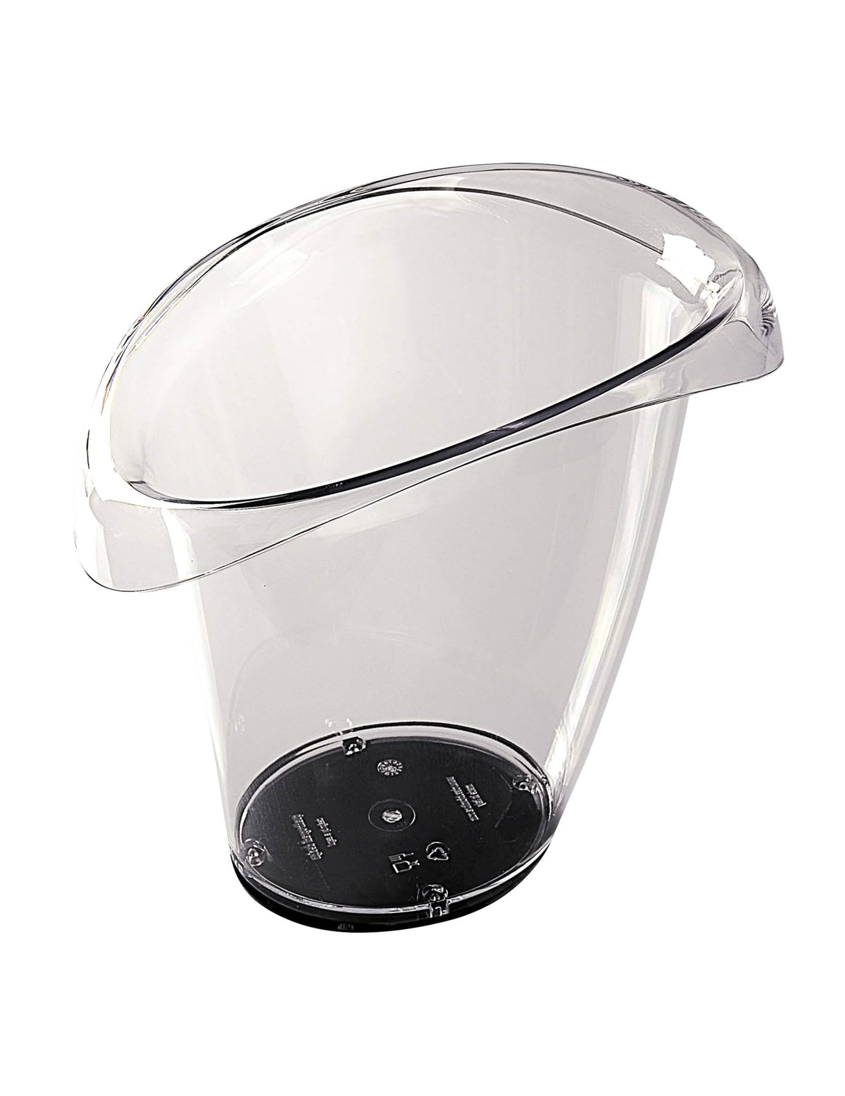 Läpinäkyvä muovinen jääastia 2,9 L