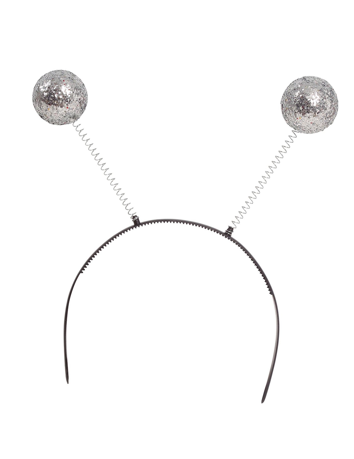 Détail des boules pailletées du serre-tête boules disco