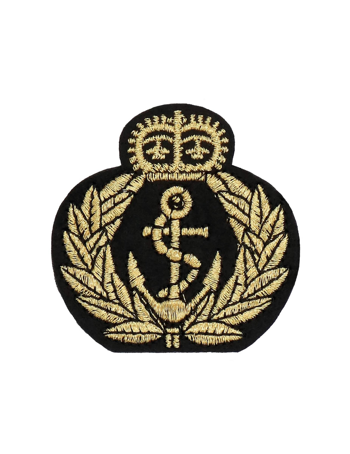 Écusson brodé doré du set accessoires capitaine pour adulte