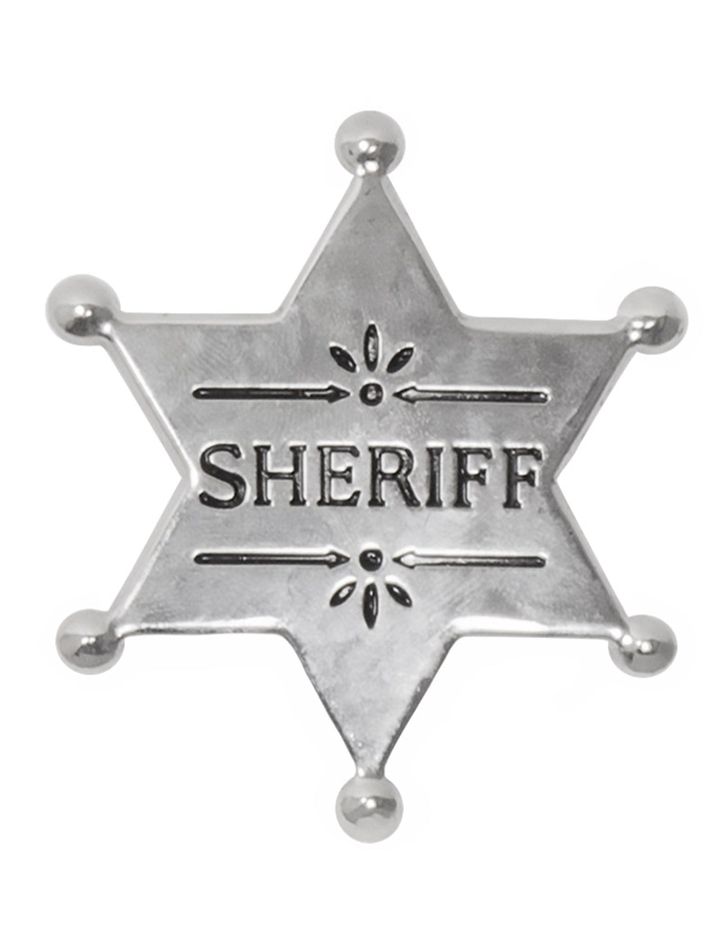 Étoile de shérif argentée du set d'accessoires de cowboy