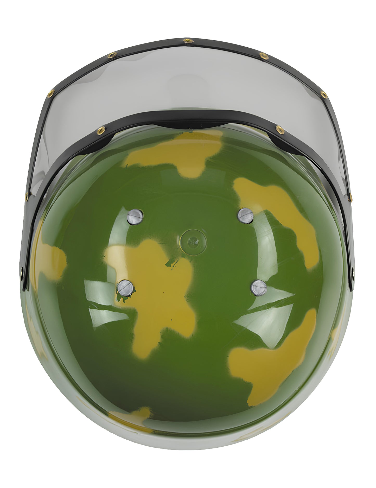 Vue de dessus du casque du set militaire pour enfant