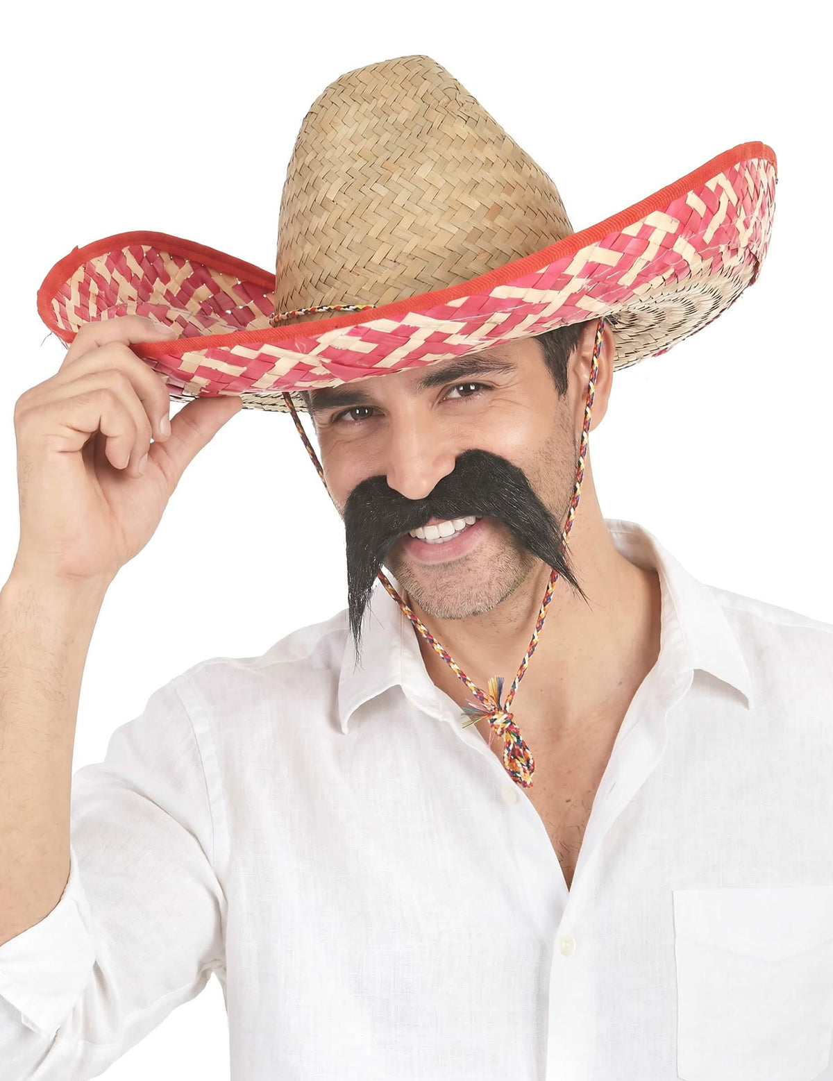 Meksikolainen punainen sombrero-hattu aikuisille