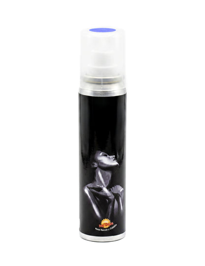 Blå glitterspray til kroppen 75 ml